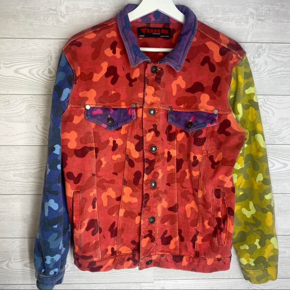 Bass by Ron Bass colorful camo jacket